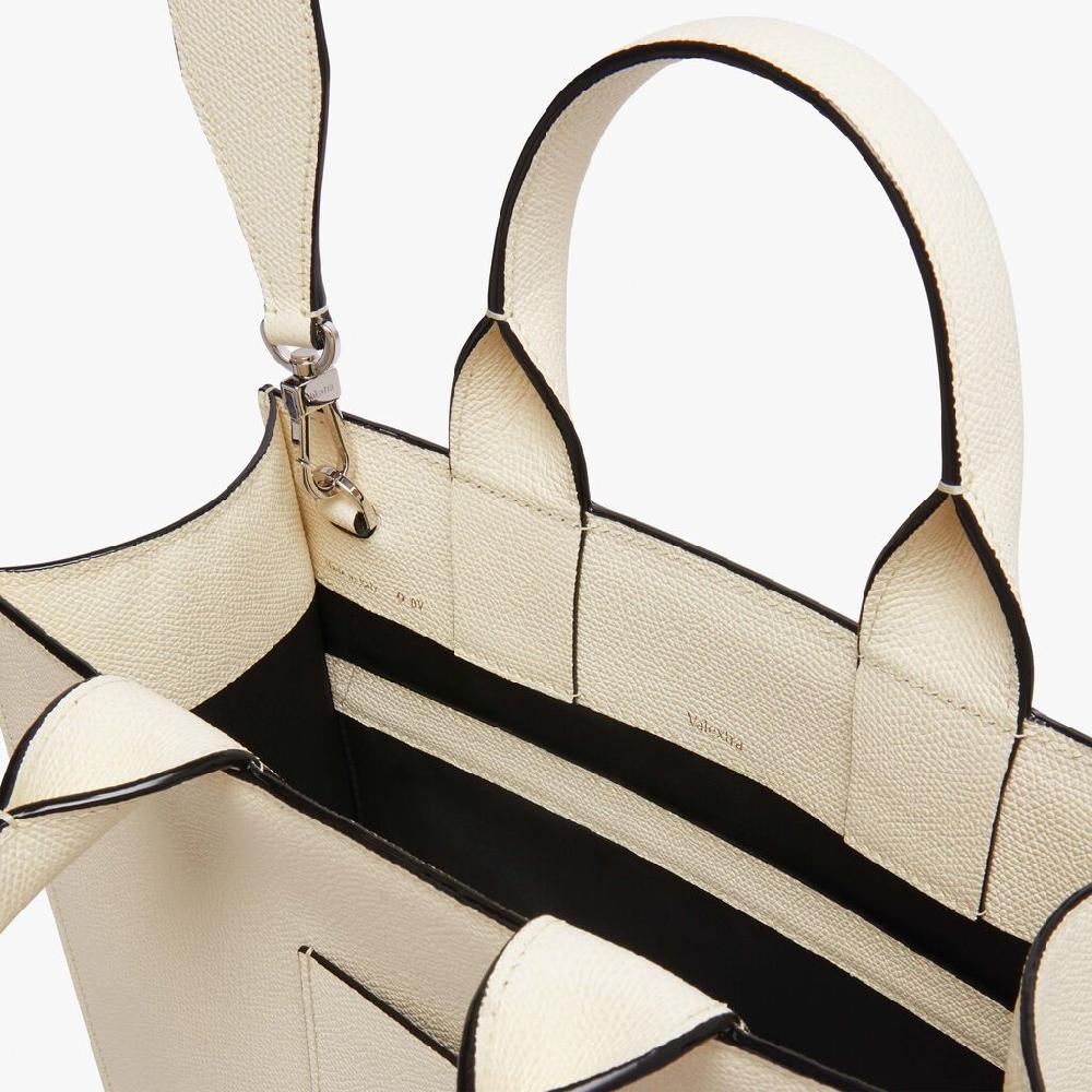 Valextra Tote bag Mini in Pelle Bianca | Valextra Boxy Novità