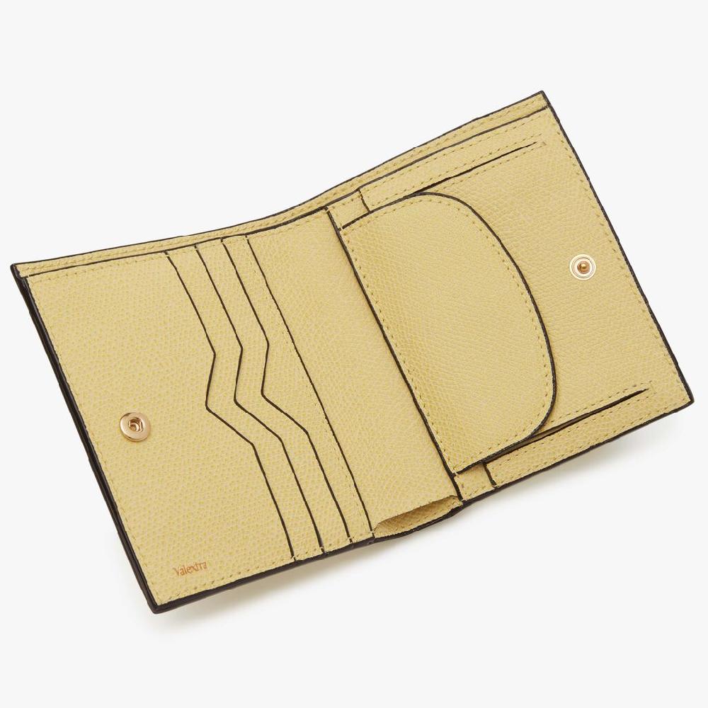 Valextra Portafoglio da Donna di Lusso in Pelle Gialla | Valextra Outlet