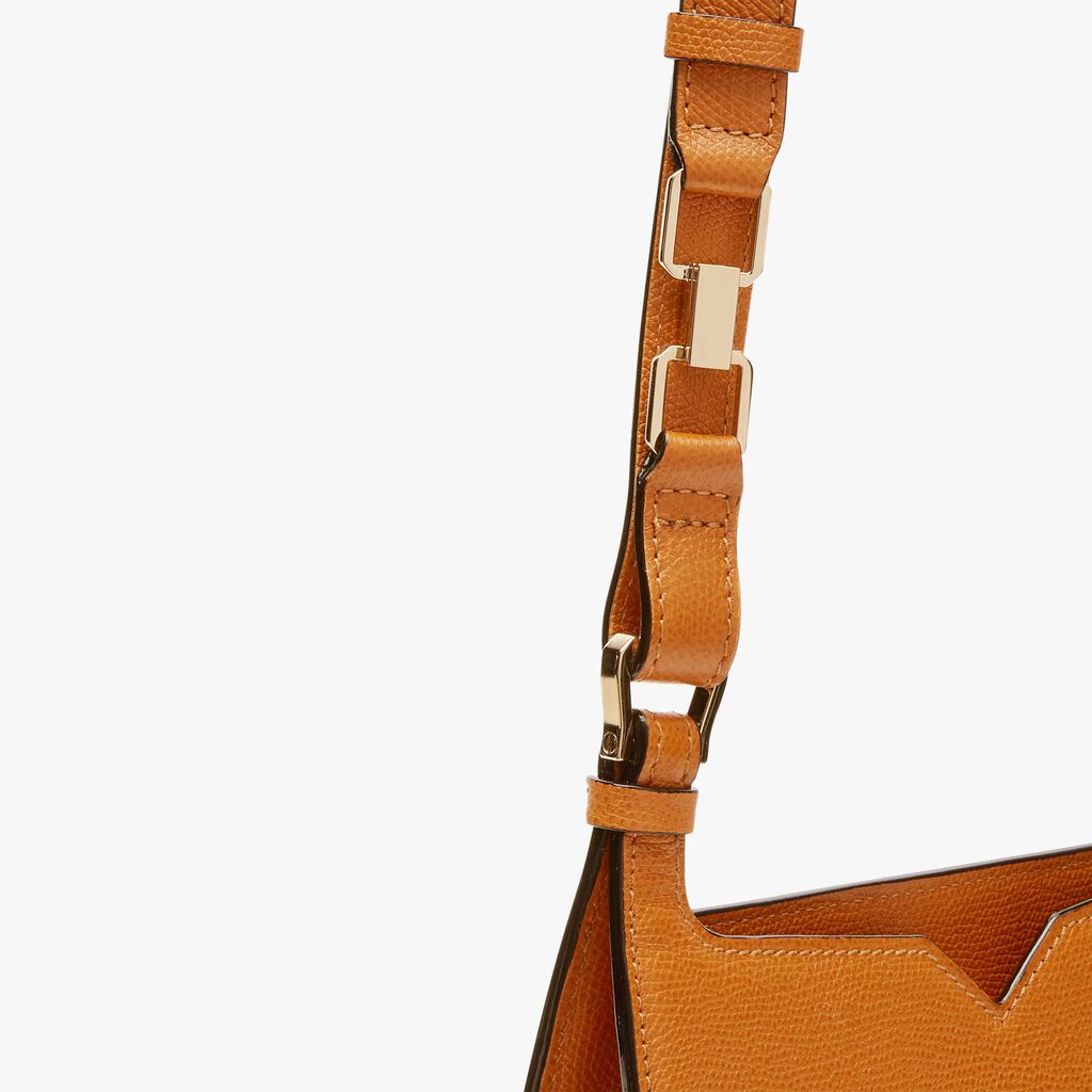Valextra Borsa a spalla Mini in Pelle Marrone | Valextra Hobo Saldi