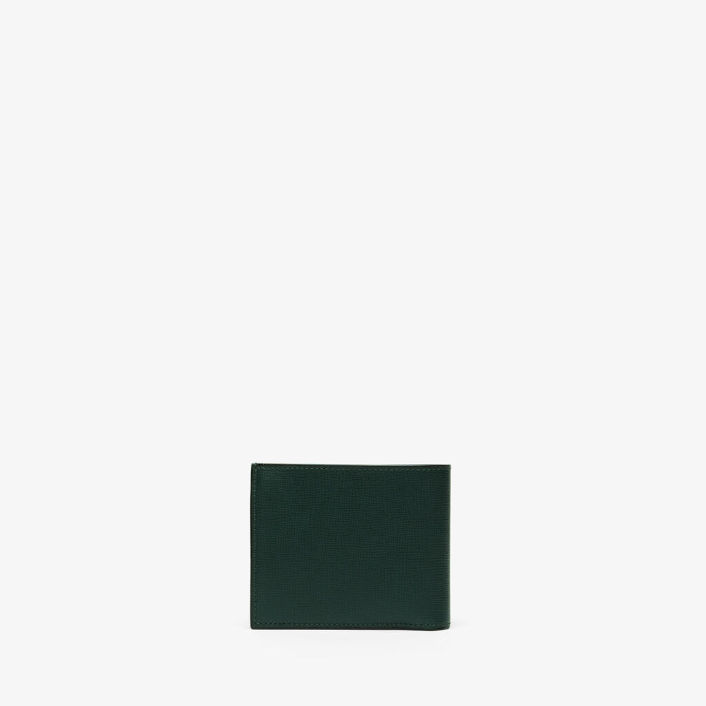 Valextra Portafoglio Bifold in Pelle Verde con portamonete | Valextra Vendite Flash