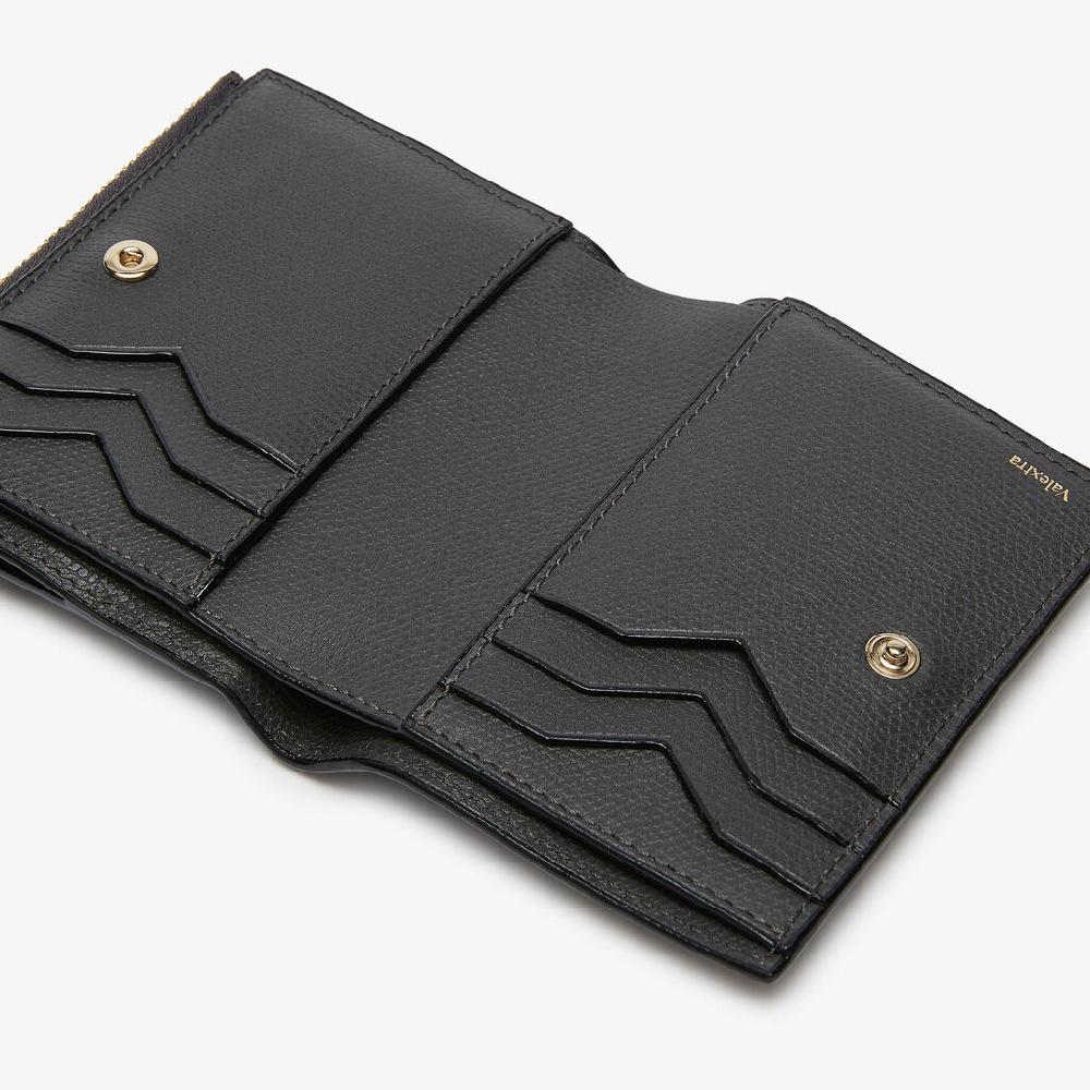 Valextra Portafoglio bifold da Uomo di Lusso in Pelle Grigia | Valextra In Linea