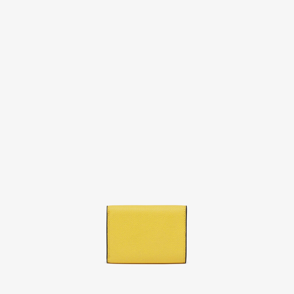 Valextra Portafoglio bifold in Pelle Gialla | Valextra Promozione