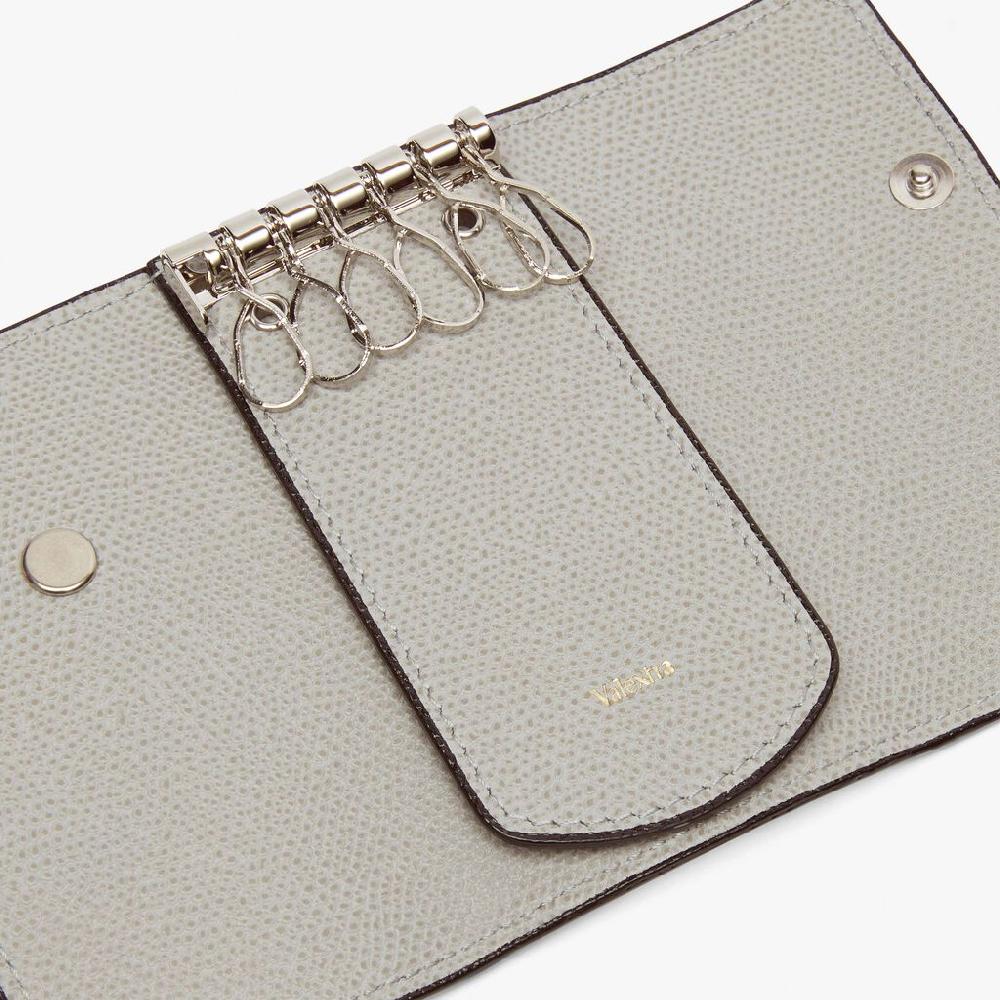 Valextra Portachiavi in Pelle Grigio chiaro | Valextra Pezzi Unici