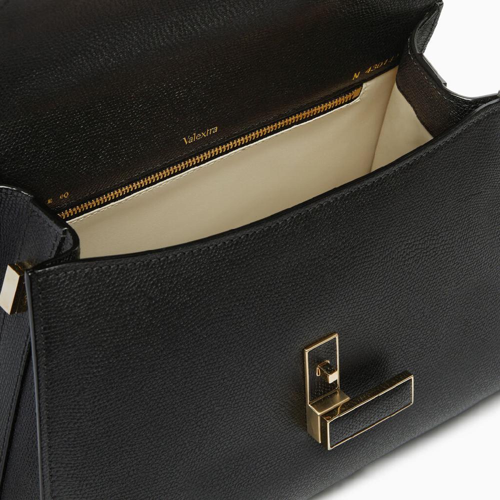 Valextra Borsa a mano Media in Pelle Nera | Valextra Iside Promozione Limitata