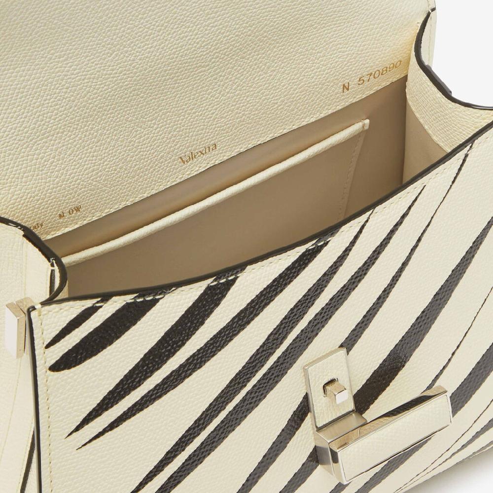 Valextra Borsa a mano da Donna di Lusso Bianca e Nera | Valextra Iside Fino Al -60%