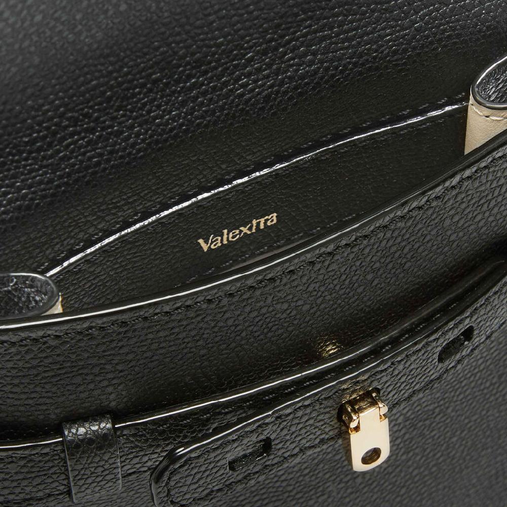 Valextra Borsa a tracolla Micro in Pelle Nera | Valextra Brera Sottocosto