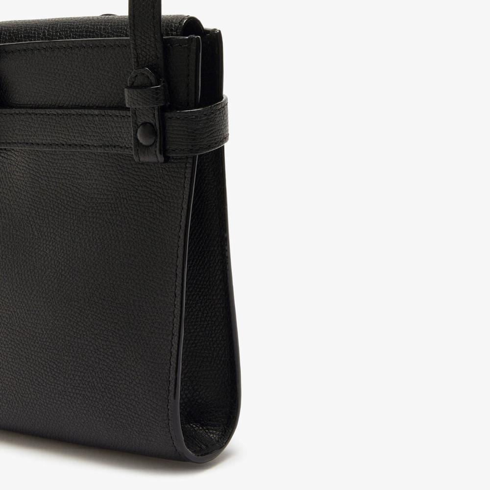 Valextra Borsa a tracolla Micro in Pelle Nera | Valextra Brera Sottocosto