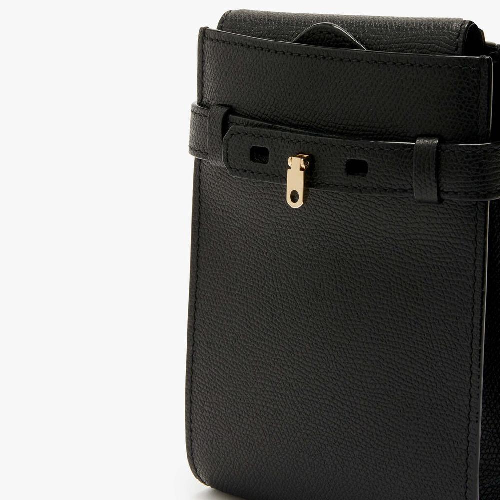 Valextra Borsa a tracolla Micro in Pelle Nera | Valextra Brera Sottocosto
