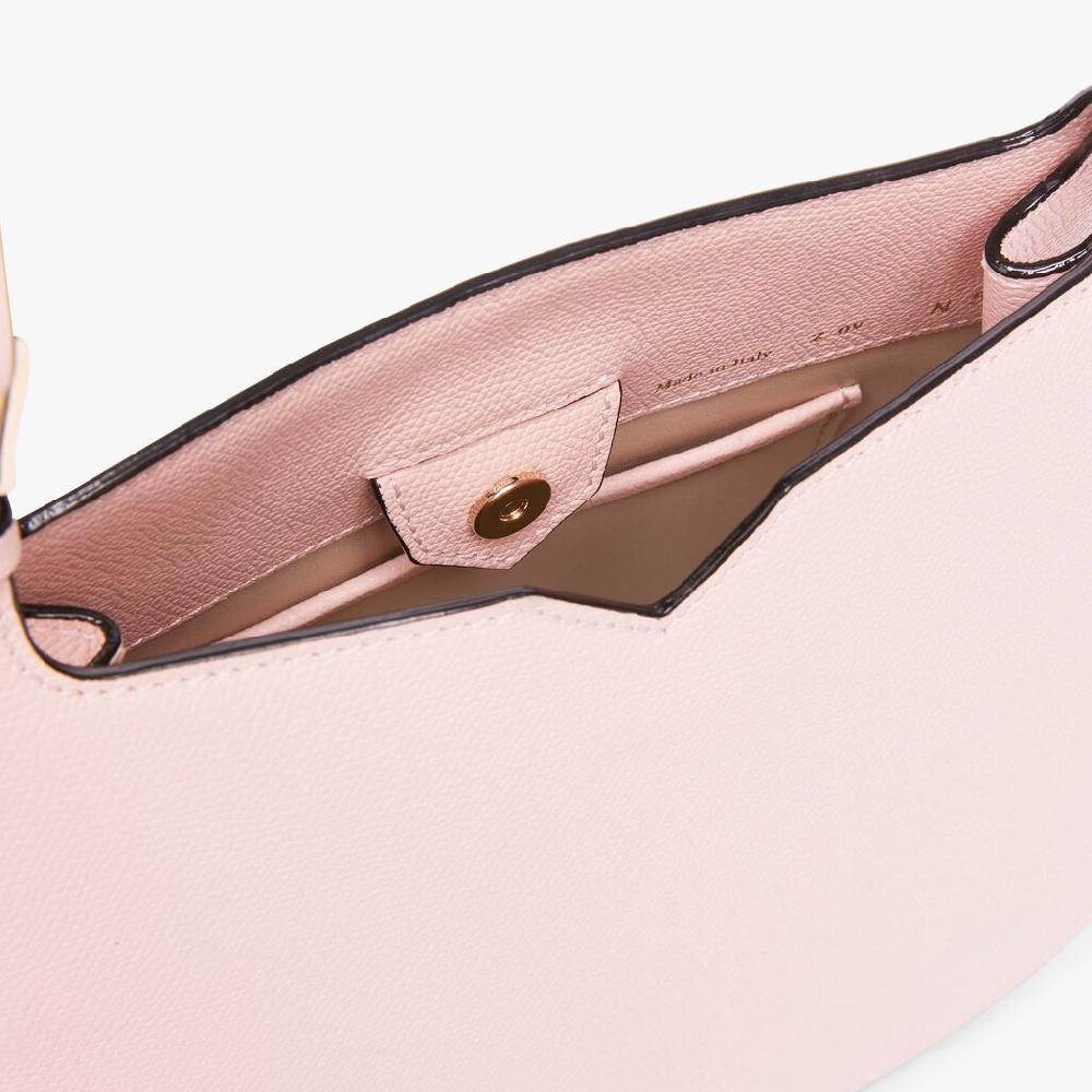 Valextra Borsa a spalla Mini in Pelle Rosa | Valextra Hobo Novità