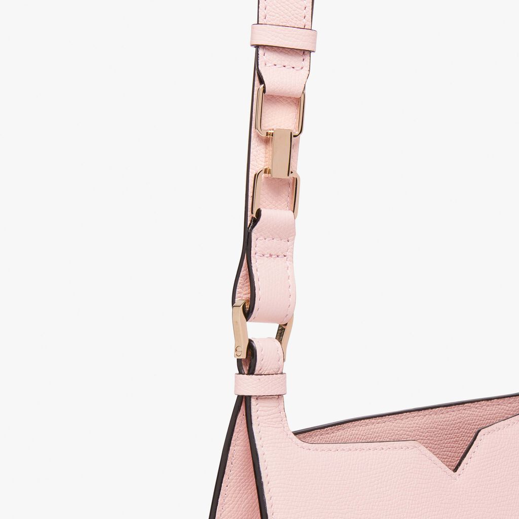Valextra Borsa a spalla Mini in Pelle Rosa | Valextra Hobo Novità