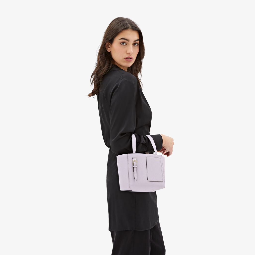 Valextra Borsa a secchiello Donna di Lusso in Pelle Lilla | Valextra Soft Sconto
