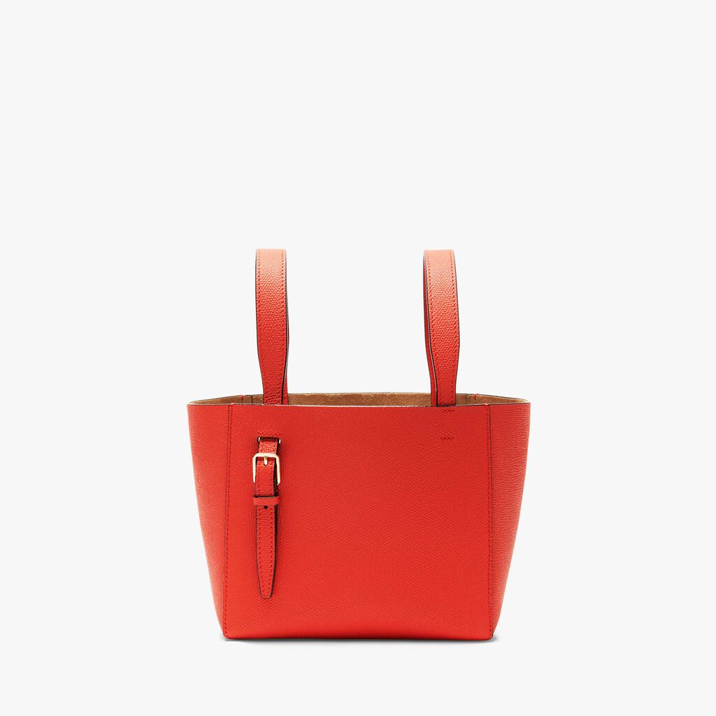 Valextra Borsa a secchiello in Pelle Rossa Papavero | Valextra Soft Offerta
