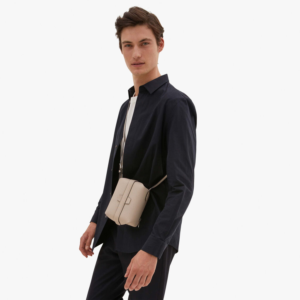 Valextra Borsa a tracolla Mini in Pelle Rosa Nude | Valextra Tric Trac Online
