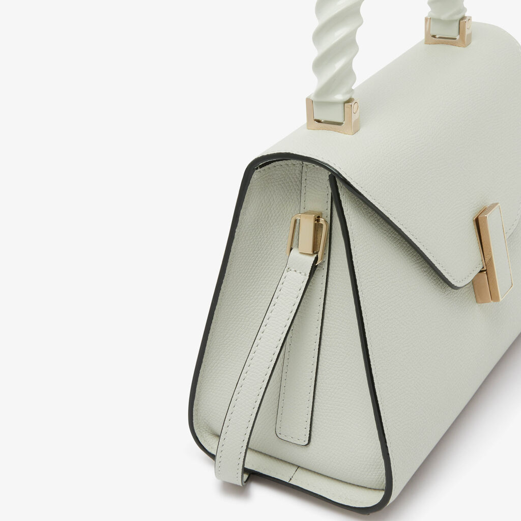 Valextra Borsetta a mano da Donna Mini in Pelle Bianca | Valextra Iside Outlet