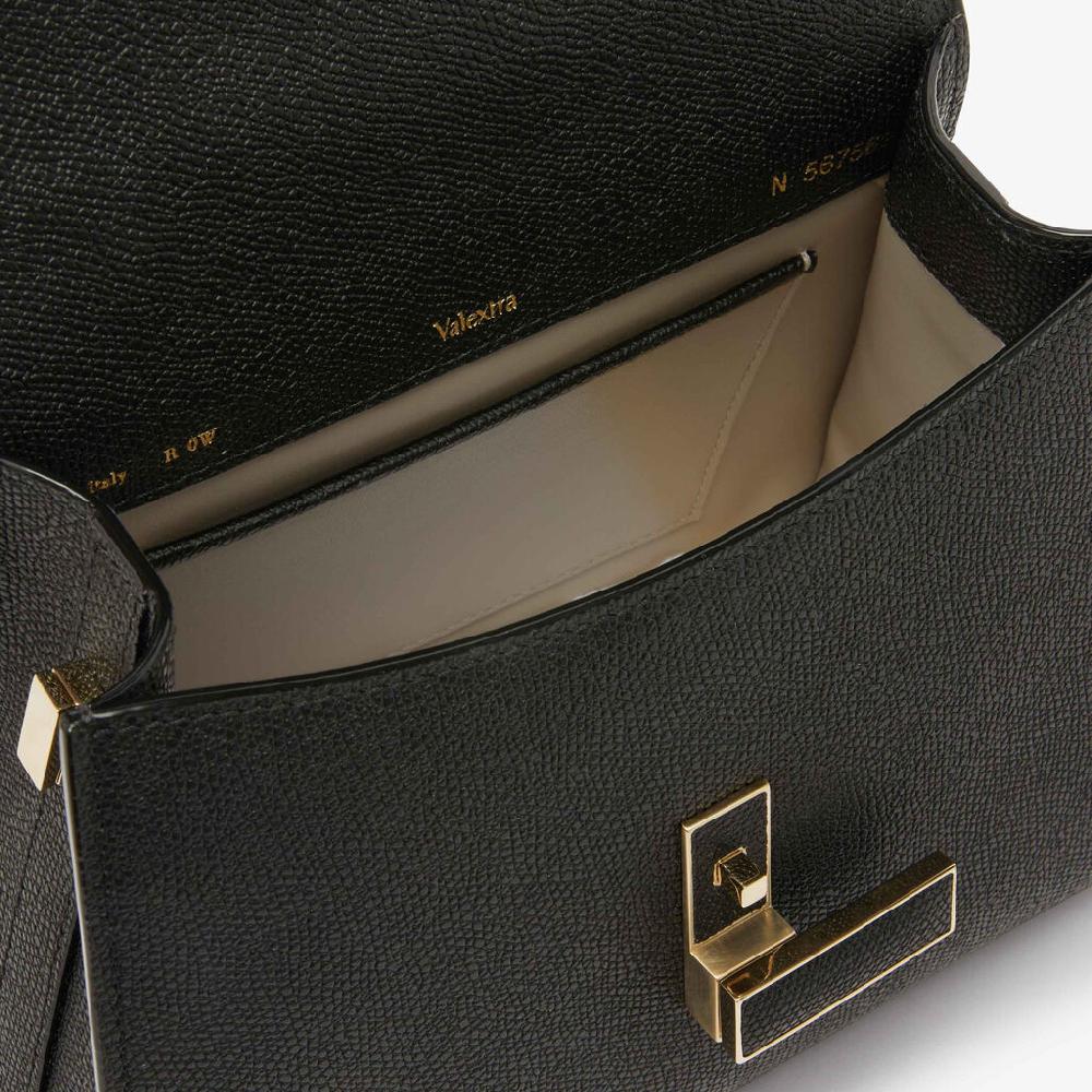 Valextra Borsa a mano da Donna Mini in Pelle rigida Nera | Valextra Iside In Vendita