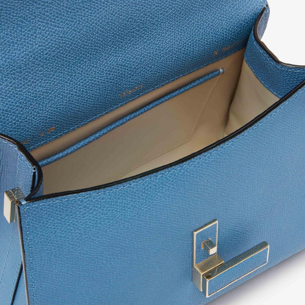 Valextra Borsa a mano da Donna Mini in Pelle Azzurra | Valextra Iside Saldi