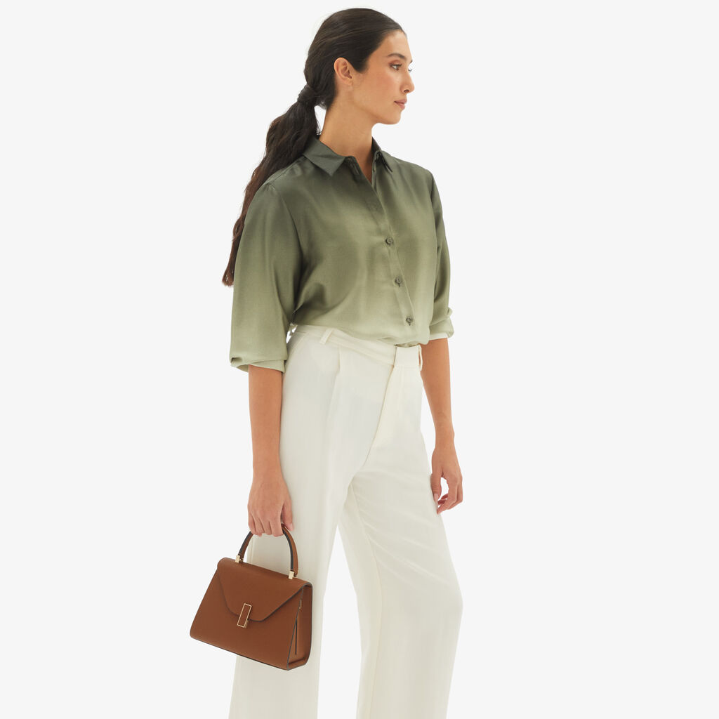 Valextra Borsa a mano da Donna in Pelle rigida Marrone | Valextra Iside Offerte