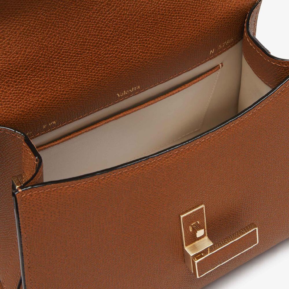 Valextra Borsa a mano da Donna in Pelle rigida Marrone | Valextra Iside Offerte