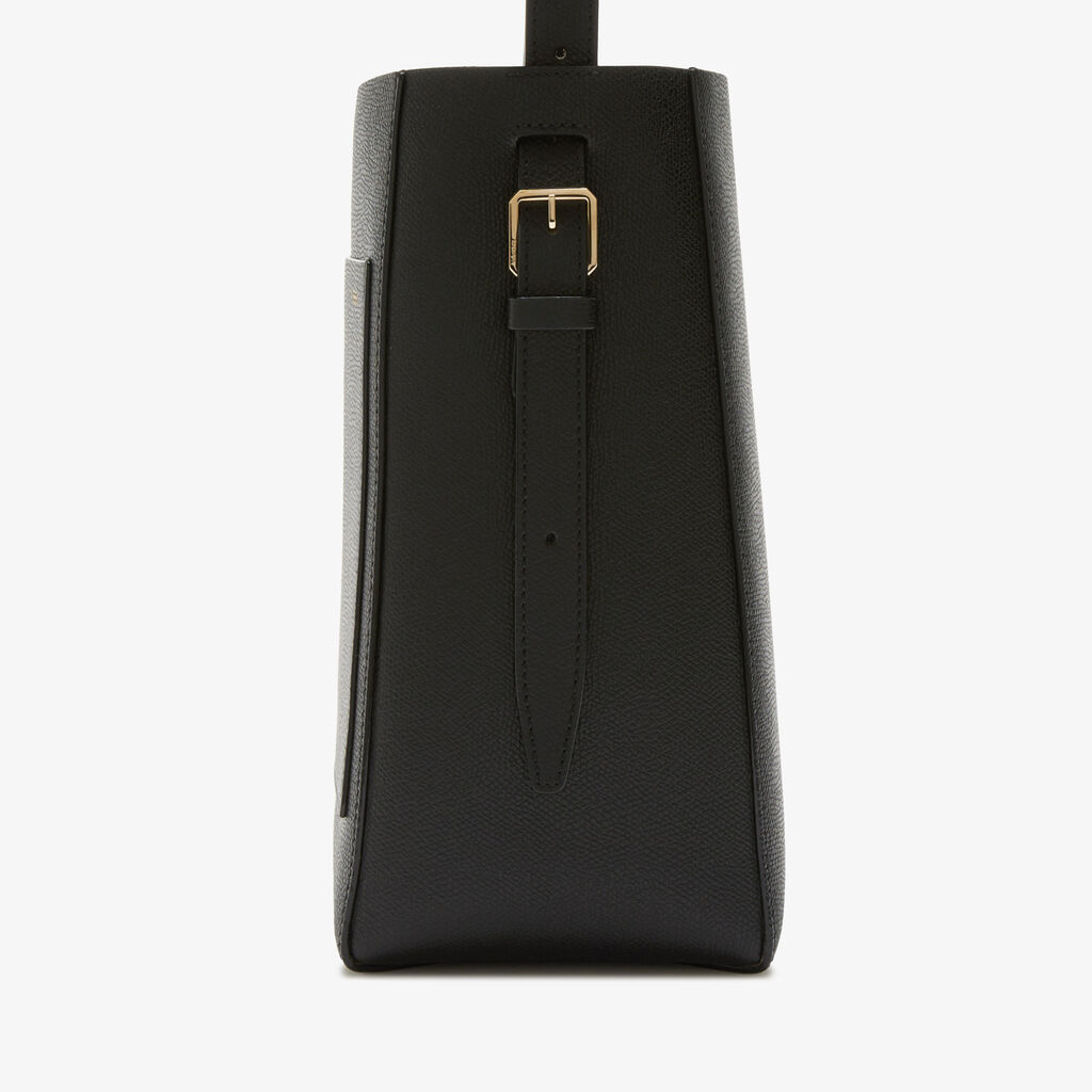 Valextra Borsa a secchiello da Donna di Lusso in Pelle Nera | Valextra Soft Vendita Economica