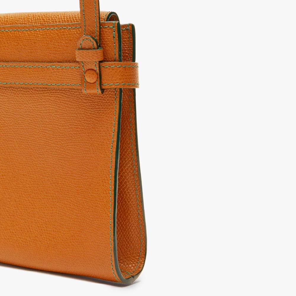 Valextra Borsa a tracolla Micro in Pelle Marrone | Valextra Brera Italy