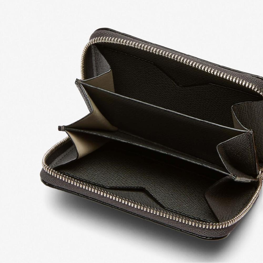 Valextra Portatessere in Pelle Grigia | Valextra Zip Around In Linea