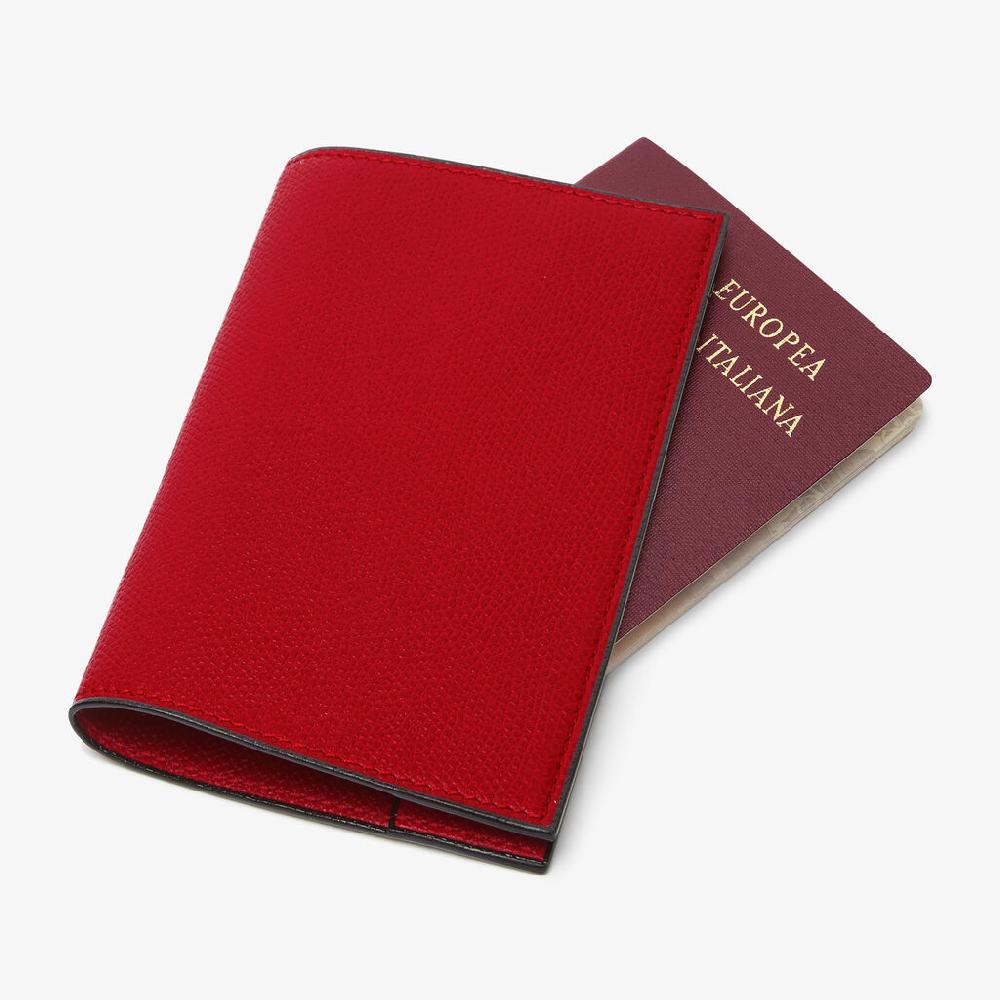 Valextra Porta passaporto da Donna in Pelle Rossa di Lusso | Valextra Nuovo
