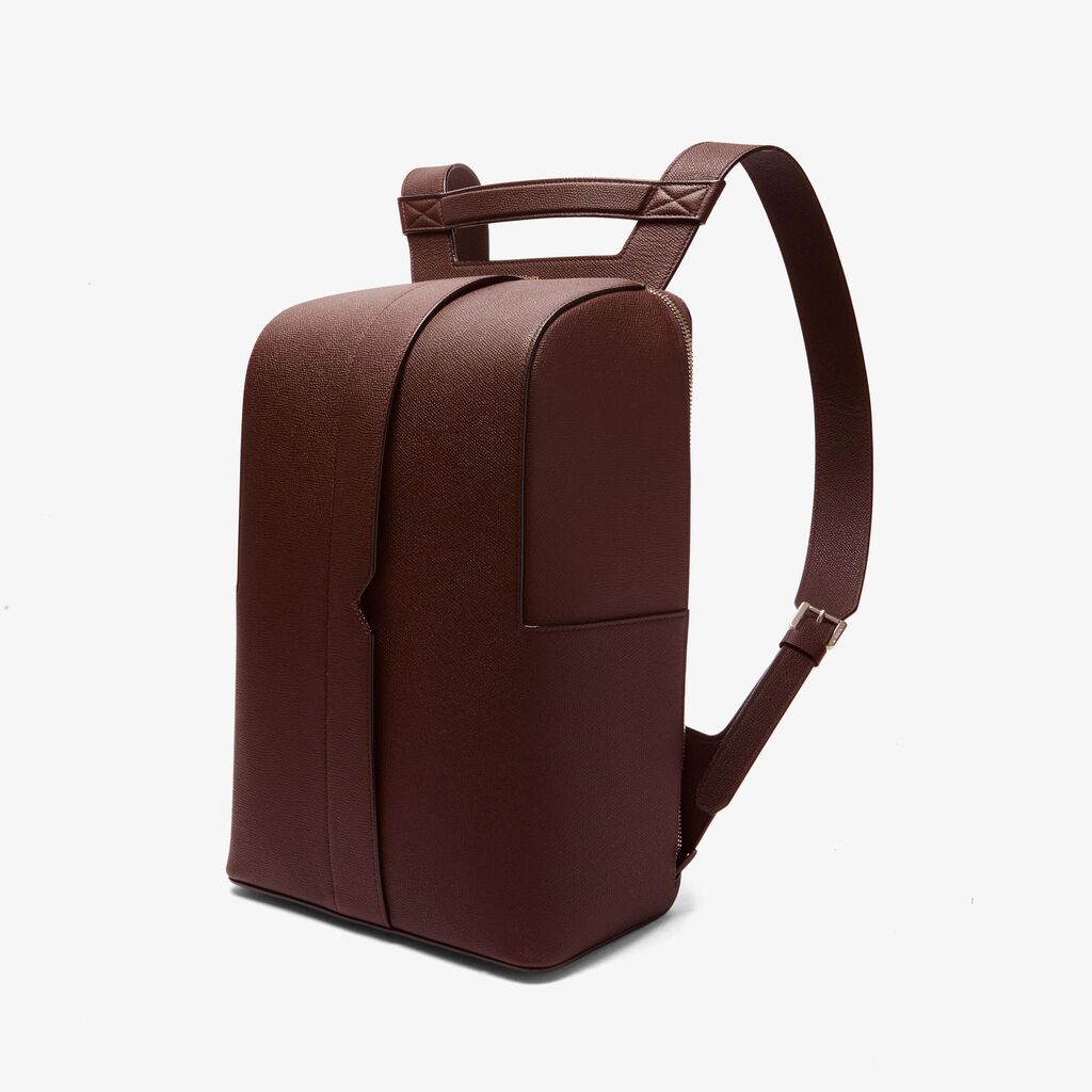 Valextra Zaino comodo ed ergonomico in Pelle Marrone | Valextra V-Line Fino Al -60%