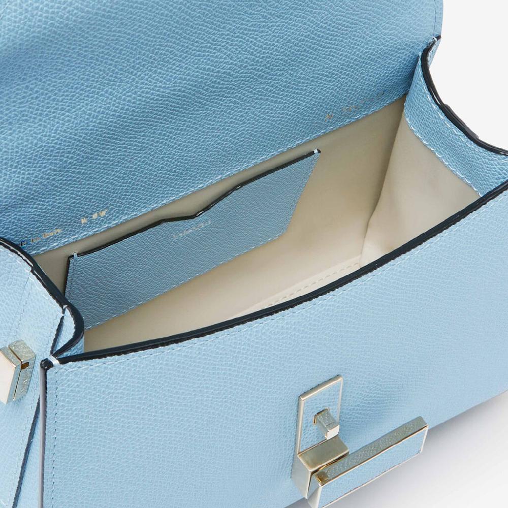 Valextra Borsa tracolla da Donna in Pelle rigida Blu | Valextra Iside Novità