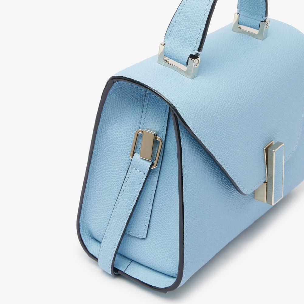 Valextra Borsa tracolla da Donna in Pelle rigida Blu | Valextra Iside Novità