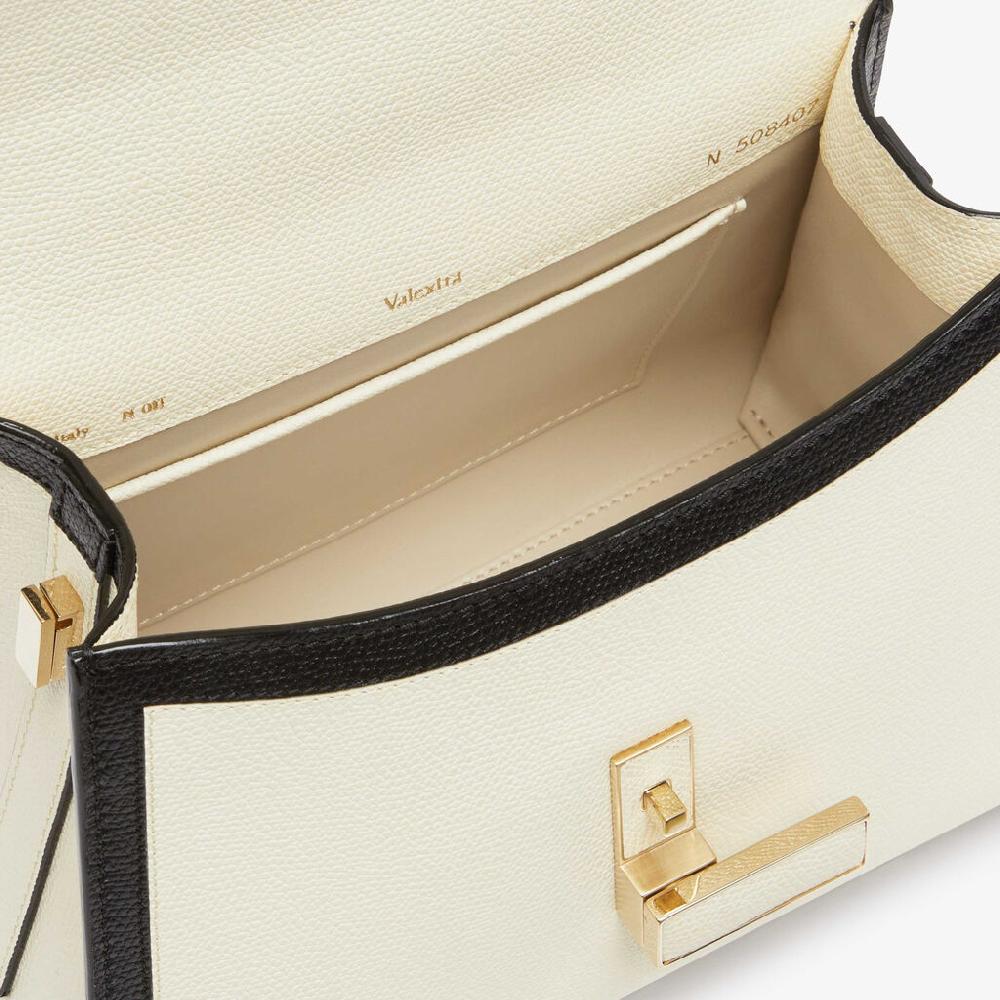 Valextra Borsa a mano Mini in Pelle Bianca | Valextra Iside Offerta