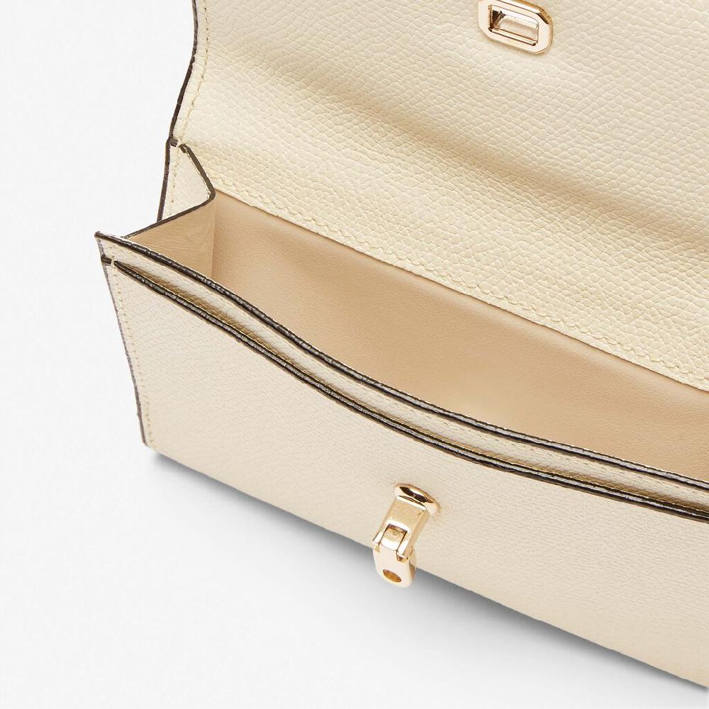 Valextra Portafoglio piccolo in Pelle Bianca | Valextra Brera Outlet