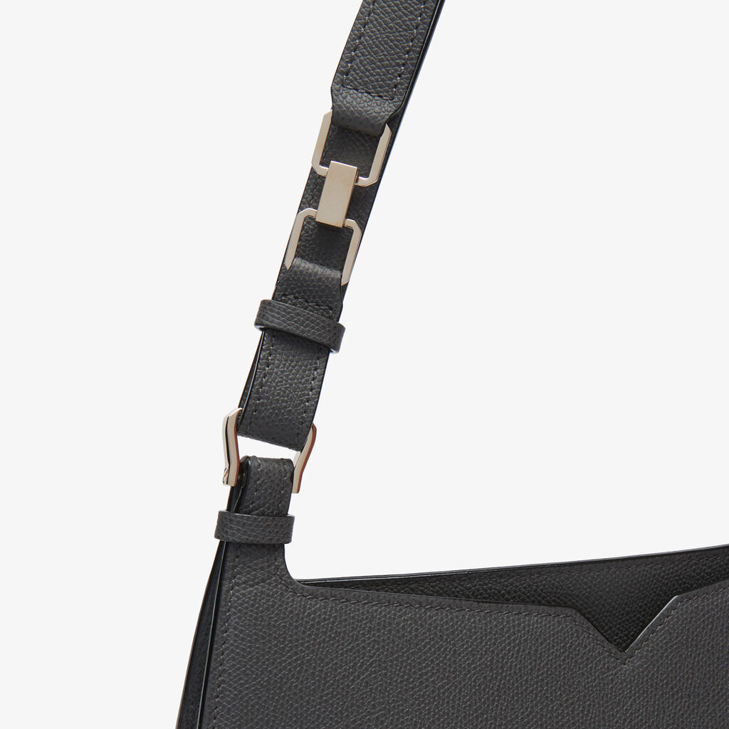 Valextra Borsa a spalla da Donna in Pelle Grigia | Valextra Hobo Saldi