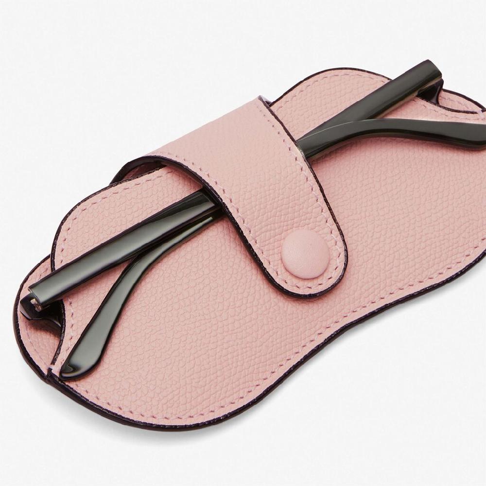 Valextra Custodia occhiali in Pelle Rosa | Valextra Saldi Di Fabbrica