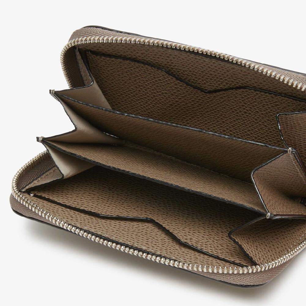 Valextra Portatessere da Donna in Pelle Marrone | Valextra Zip Around In Saldo