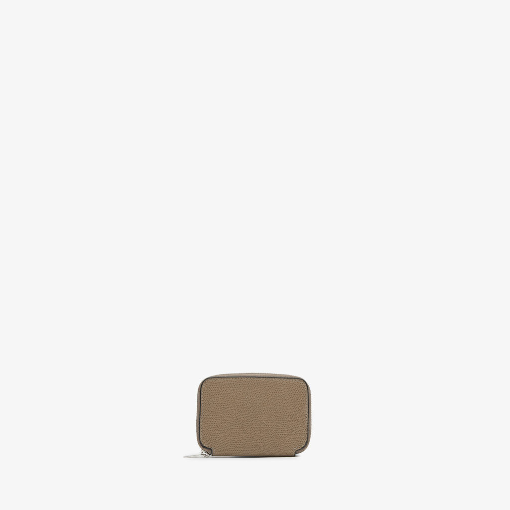 Valextra Portatessere da Donna in Pelle Marrone | Valextra Zip Around In Saldo