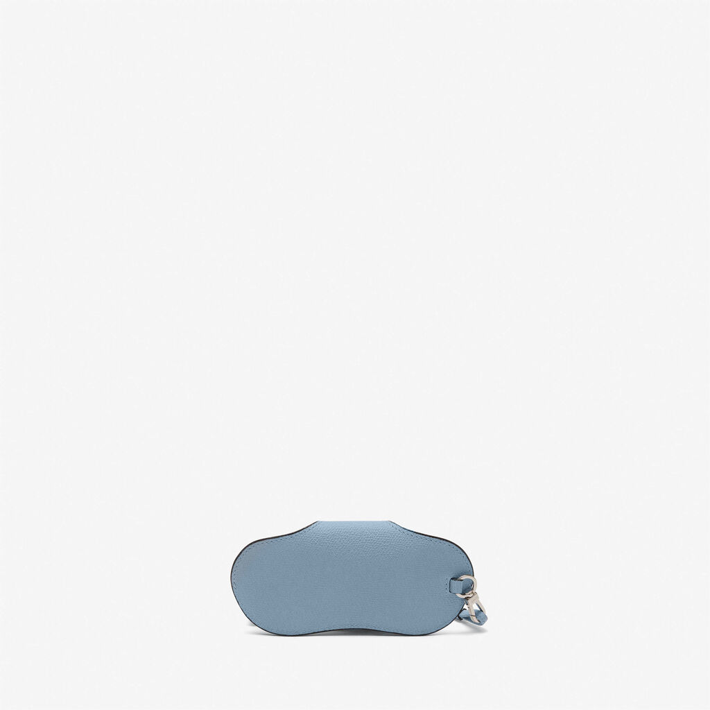 Valextra Porta occhiali in Pelle Azzurra con tracolla | Valextra Moda