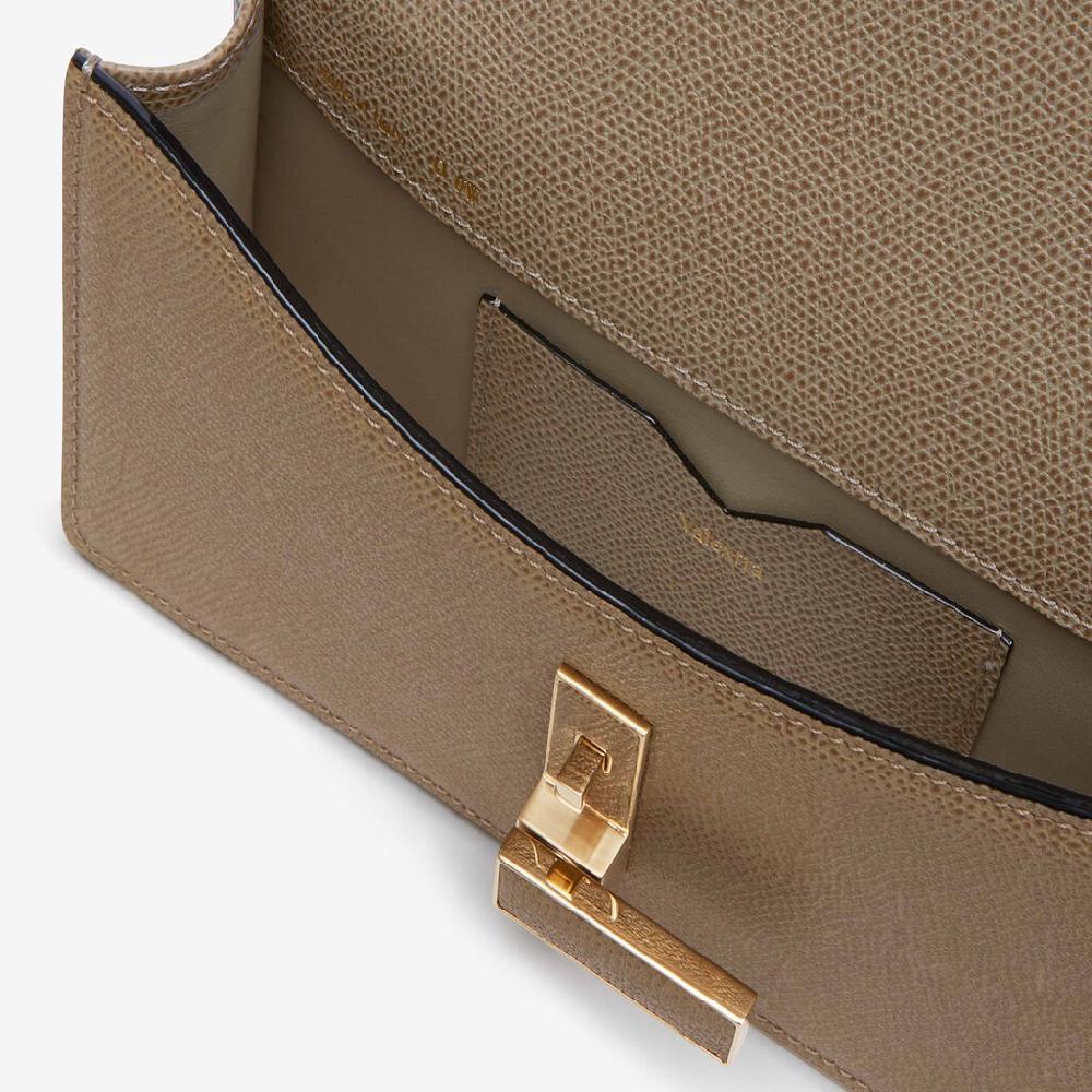 Valextra Clutch da Donna in Pelle Marrone di Lusso | Valextra Iside Nuovo