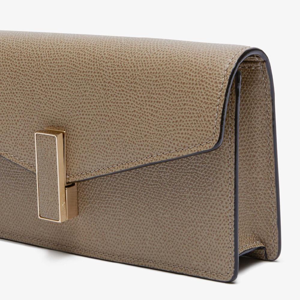 Valextra Clutch da Donna in Pelle Marrone di Lusso | Valextra Iside Nuovo