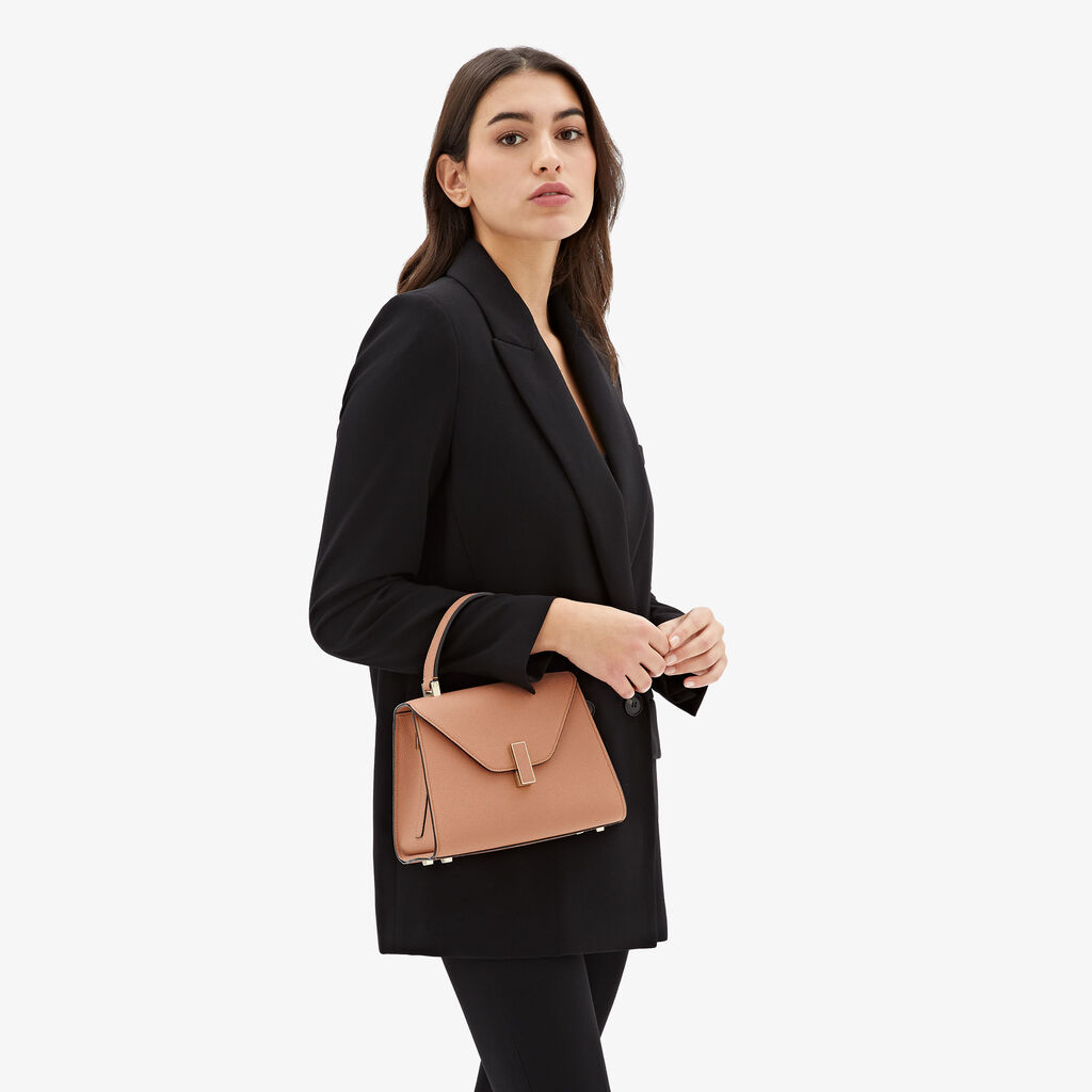 Valextra Borsa a mano Donna Mini in Pelle Marrone | Valextra Iside Vendita