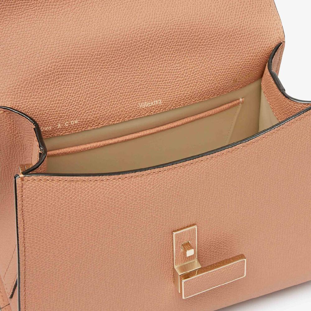 Valextra Borsa a mano Donna Mini in Pelle Marrone | Valextra Iside Vendita