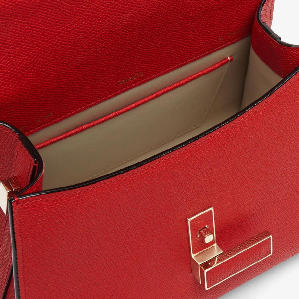Valextra Borsetta a mano da Donna in Pelle Rossa | Valextra Iside Spedizione Gratuita