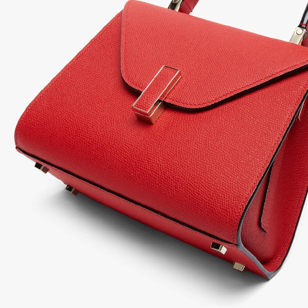 Valextra Borsetta a mano da Donna in Pelle Rossa | Valextra Iside Spedizione Gratuita