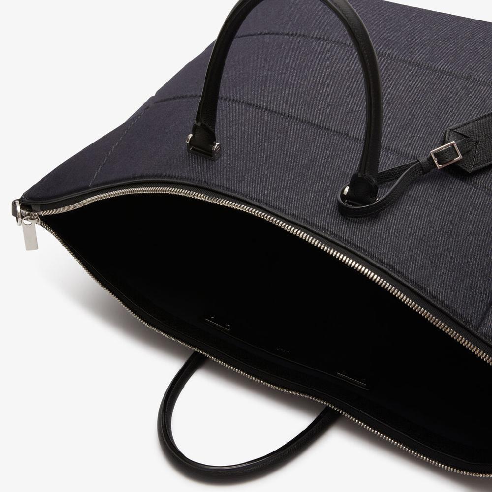 Valextra Borsa da viaggio pieghevole Blu e Nera | Valextra Poliedrica Pezzi Unici