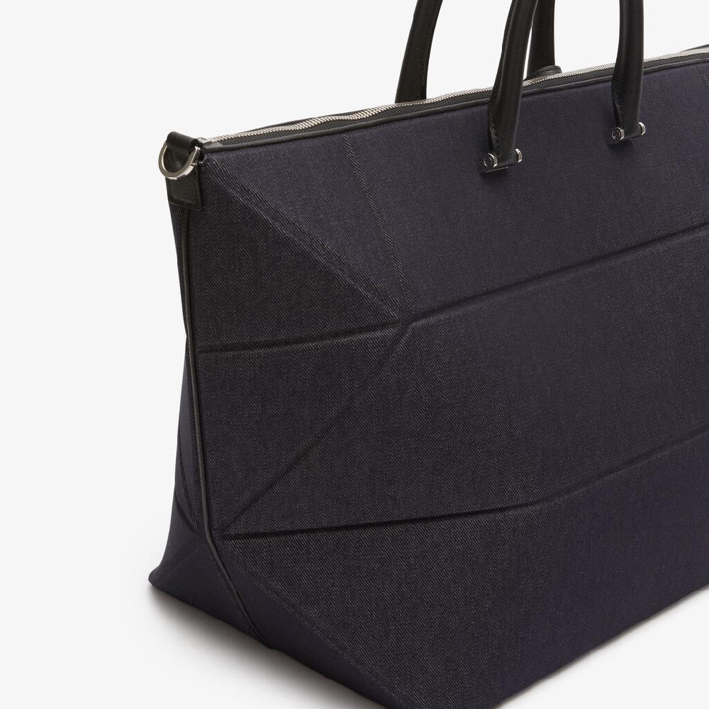 Valextra Borsa da viaggio pieghevole Blu e Nera | Valextra Poliedrica Pezzi Unici