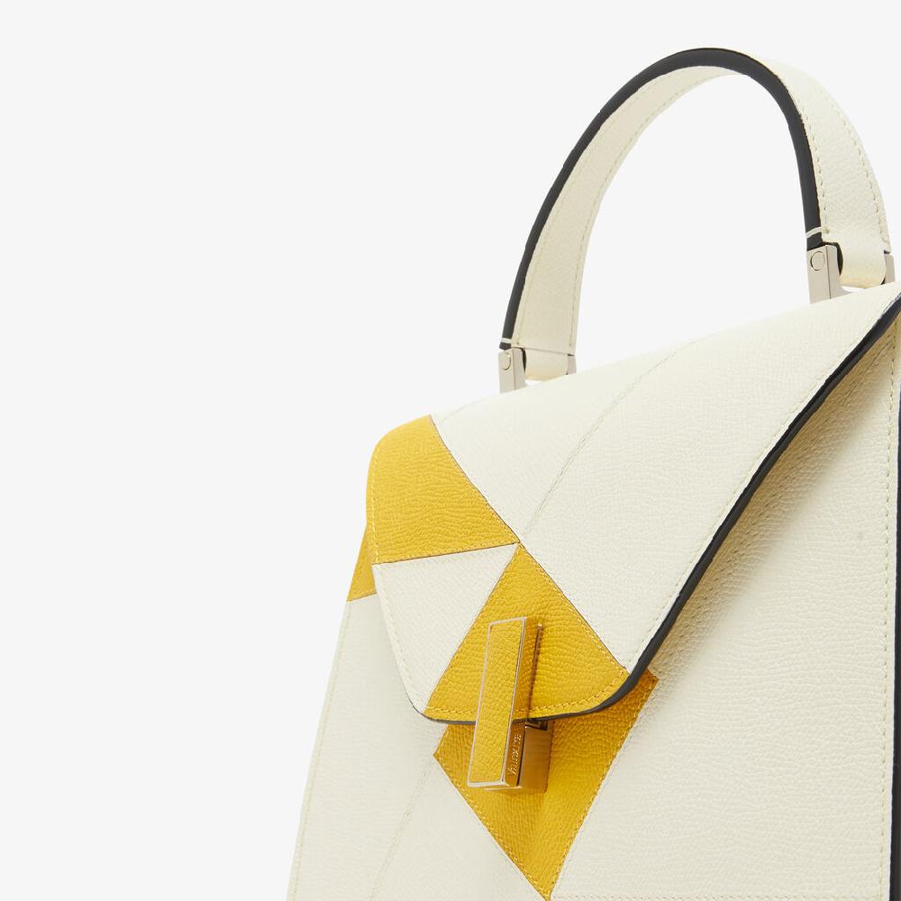Valextra Borsa a mano da Donna Bianca e Gialla | Valextra Iside Negozi Online