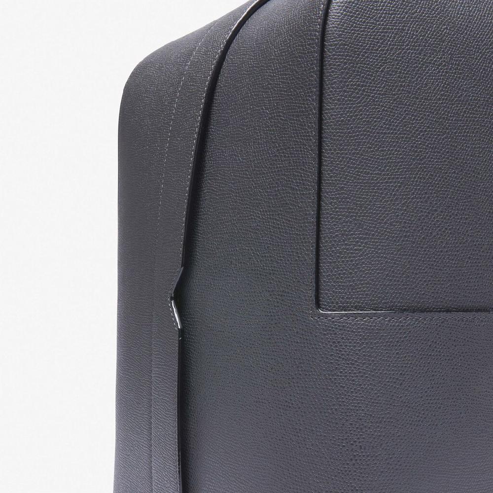 Valextra Valextra V-Line: Zaino da viaggio porta PC in Pelle Grigia Economico
