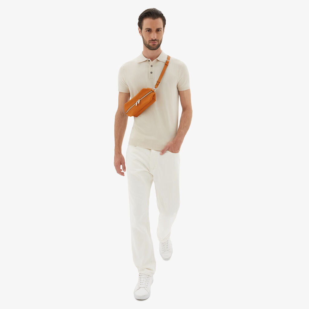 Valextra Borsa Origami Mini da Uomo in Pelle Marrone | Valextra Vendita Economica