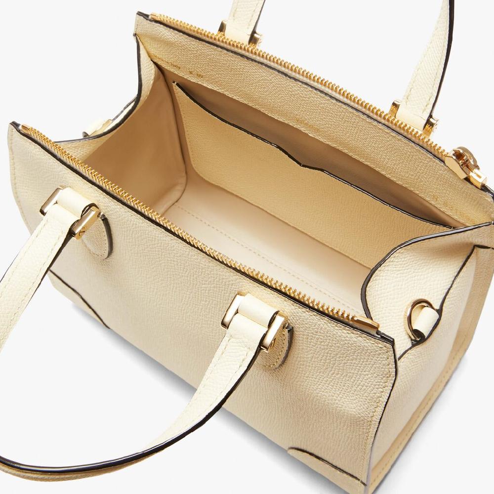 Valextra Borsa bauletto compatta in Pelle Bianca | Valextra Babila 2025