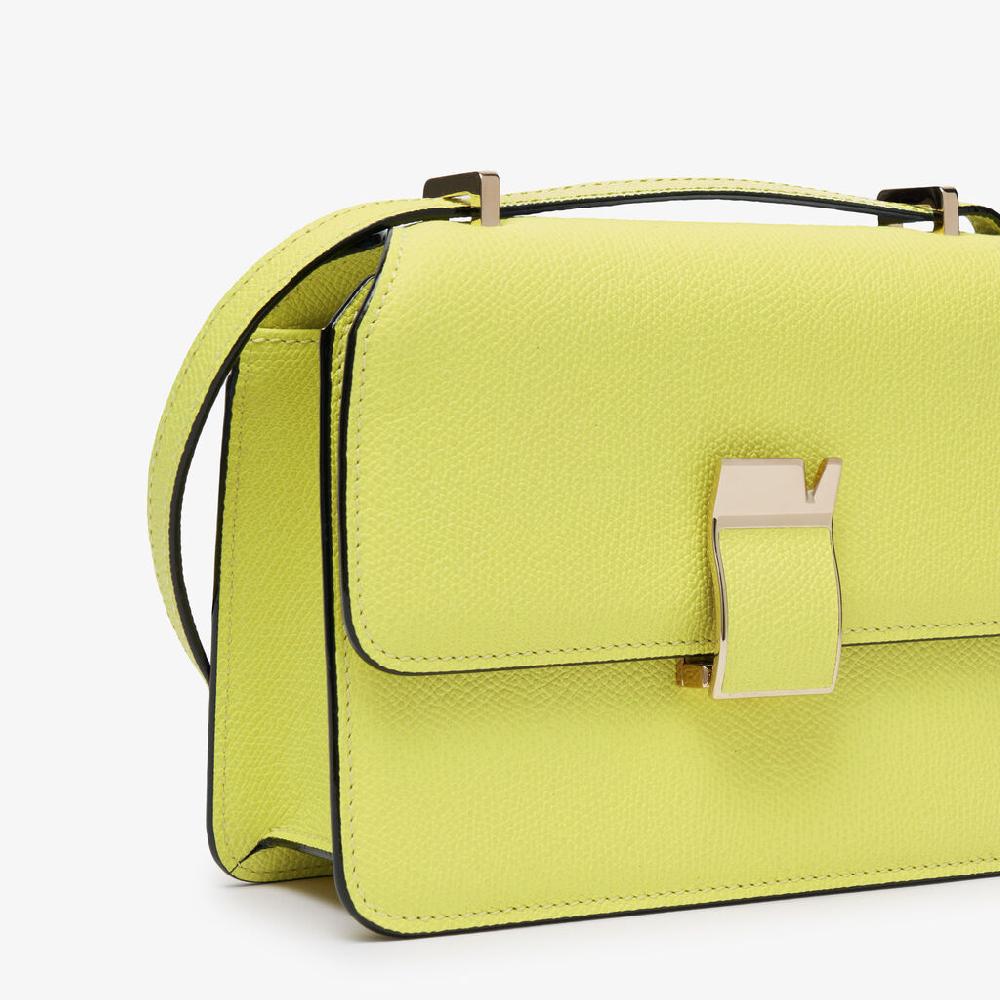 Valextra Borsa a tracolla da Donna in Pelle Gialla di Lusso | Valextra 2025