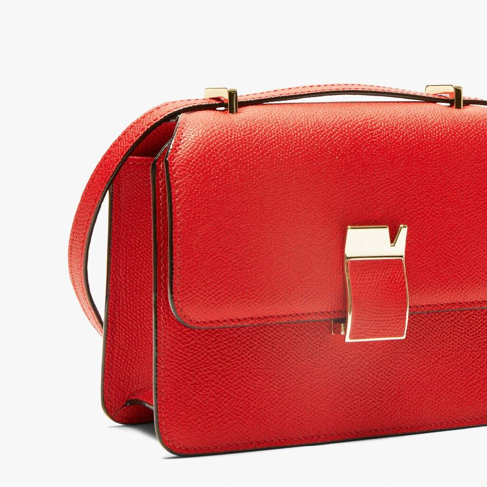 Valextra Borsa a tracolla in Pelle Rossa tracolla regolabile | Valextra In Linea